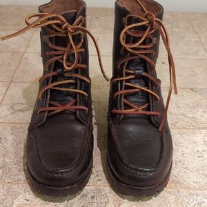 Ralph Lauren Dark Brown Leather Boots